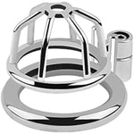 Metal Male Penis Cage Cage Chastity Lock Gay Sm Bondage Training Adult Chastity Device 3 Rings Set