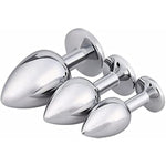 3 Pcs Luxury Jewelry Design Fetish Anal Butt Plug (Mixed-1)