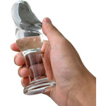 Glass Dildo Pleasure Wand Penis Crystal Anal Butt Plug For Men Women
