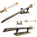 Zenitsu Demon Swords Building Set,39In Demon Sword Building Block With Scabbard And Stand Model Kits Toy,Creative Samurai Sword Gifts For Adults And Kids Boys 8-14 (956 Pcs)