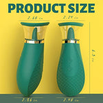 Jesbenna Clitoral Sucking Vibrator Sex Toys, 3 Sucking 9 Licking Modes Nipples Clit Sucker For Quick Orgasm, Tongue Vibrators Adult Toys For Women Couples, Green (S337)