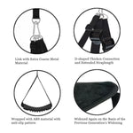 Sex Door Swings Sex Furniture 2024 New 3G Sex Swings Sex Bondage Sex Restraints Wider And Longer Plush Leather Seats Adjustable And Longer Safety Harnesses Hold Up To 300Lbs Black.
