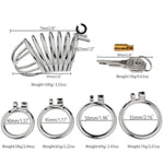 Metal Cock Cage Male Chastity Cage Large Chastity Devices Steel Penis Cage Sissy Chastity Cage Chastity Cage Bdsm Cage 000 (55Mm/2.16In)