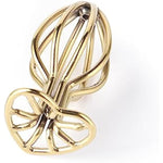 Sex Toys Metal Heart-Shaped Hollow Anal Plug Male And Female Flirting Golden Hollow Anal Plug Adult Masturbation Props L