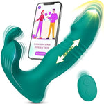 Vibrating Dildos For Women Sex Toy - 3In1 App Wearable Remote Vibrator Rose Sex Toy, Sex Pleasure Tools For Women With 9 Rabbit Clit Vibrator & 9 Thrusting Dildos Anal Toys G Spot Vibrator Sex Swing