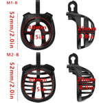 Small Chastity Cage For Men Sissy Cock Cage Belt Small Bdsm Chastity Devices Flat Penis Cage With Accessories Adjustable Anti-Off Belts (M1-Black)