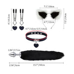 4Pcs/Set Anal Sex Toys Butt Plugs Set, Sex Fox Tail Anal Plug Sex Toys For Women Man Beginners Adult Couples, Purple