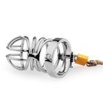 Metal Chastity Cage - Adjustable Thickened Carabiner, Cock Cage For Male Penis Exercise, Adult Sex Toys, Chastity Device With Smooth Surface And Includes 3 Keys (1.96In)