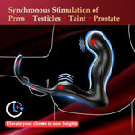 Anal Male Adult Sex Toys - Wiggling Prostate Massager Tapping Taint Stimulator With Cock Ring, Vibrating App Remote Control Anal Butt Plug Penis Ring Vibrator Sex Toy For Men Couples, Anal Dildo