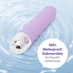 Purple Ripple 10 Function Wavy Vibrator - Silky Silicone - 100% Waterproof