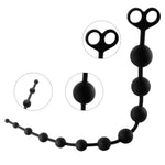 22Inch Super Long Anal Beads With 11 Balls + 6.7 Inch Anal Butt Plug Trainer (S)