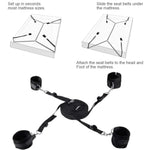 Sexy Bed Wrist Restraints Ropes & Lanyards Bed Bondaged Straps Queen Bed Sex Ties For Ankles And Wrists Resistance Bands Women Full Size Bed Bondaged Rope Cord & Rope For Bedroom Bdsm Sweater