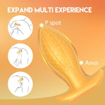 1.97" Big Butt Plug Anal Toy: Ultra Soft Anal Plug Mango Shape Anal Dildo With Curved Base, Wearable Fantasy Dildo Anus Dilator Prostate Massage For Advanced Players(M)