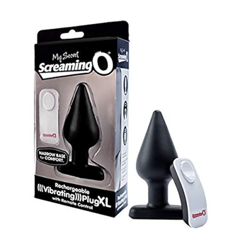 My Secret Rechargeable Vibrating Anal Plug Xl With Remote Control, Black
