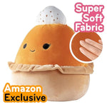 Original 10-Inch Torize The Pumpkin Pie - Official Jazwares Fall Halloween Plush - Collectible Soft & Squishy Dessert Food Stuffed Animal Toy - Gift For Kids, Girls & Boys