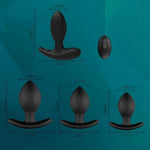 4Pcs Plug Set -Butt Plush Sex Beginner, 10 Modes Remote Control Vibrating Anal Butt Plug Sex Toys & Games Kit For Men & Women, Couples