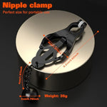 Nipple Clamps With Metal Weights Ball & Silicone Cushion Women Bdsm Restraints Adjustable Breast Clips Female Sexual Pleasure Nipple Clitoris Labia Stimulation Adults Sex Toys For Couples