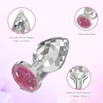 Small Anal Plug Adult Sex Toy,Jeweled Anal Toys Adult Sex Toys Games Butt Plug,Personal Anal Plug Sex Toy For Adult Women,Men And Couples,Rose Sex Toy G Spot Anal Beads Anal Toy