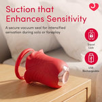 Rose Vibrating Pussy Pump and Clitoral Stimulator for Women