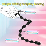 Long Anal Butt Plug Beads Dildo Adult Play Sex Toys with Bottom Suction Cup, Silicone Anal Balls Dildos G-Spot Male Prostate Massage Masturbator for Men and Women Couples (22.44in-Same Beads)