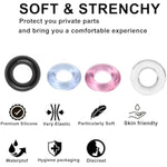 Penis Cock Rings Set Silicone Penis Rings Male Dildo Stretchy Adult Sex Toys Reusable Cock Sexual Stimulation Ring For Men Women Couples Pleasure (Multi-Coloured)