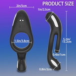 Vibrating Cock Ring Clitoral Vibrator - Silicone Dual Penis Rings Clitoris Stimulator With 10 Vibration Modes, Adult Sex Toys Couple Massager For Men Longer, Harder, Stronger Erections Stamina - Black