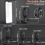 4pcs Anal Plug Training Set with APP Vibrating Plug & 3 Silicone Butt Plug