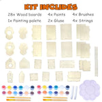 4 Pack Bird House Craft Kit for Kids to Build and Paint