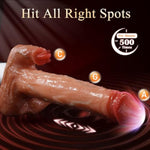 Sex Machine Thrusting Dildo - Vibrator Dildo Machine With 8 Thrusting & Vibrating & Licking Modes Dildos Sex Toys For Women Realistic Dildo For Clitoral Stimulation Anal Big Dildo Adult Toys