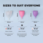 Reusable Menstrual Cup for Women (Small) | Made with Medical Grade Silicone | Soft, Flexible, BPA & Latex Free | Up to 12 Hours Protection | Travel Friendly Pouch Included