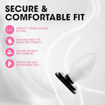 Sex Toys - Anal Adventures Butt Plug - Xxl 6 Inch Long - Tapered For Easy Insertion - 3" Thick At Widest Point - Comfortable Stayput Design Stays Inserted - Women Men & Couples - Black