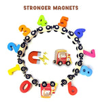 Number Train Set For 1 2 3 Year Olds, Educational Toy Cars For Toddlers, Montessori Learning Toys For Boys And Girls (Red)