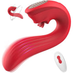 Vibrator Adult Sex Toys For Women - 3 In 1 Tongue Thrusting Vibrators Dildo Rose Sex Toys With 9 Licking Clitoral & 9 Vibration Mode, G Spot Clit Stimulator Pleasure Tools For Female Couples Games