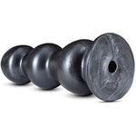 Sex Toys - Jet Fierce Beaded Butt Plug - 10 Inch - Girthy Anal Plug Probe Stretcher For Vaginal & Prostate Stimulation - Lock On Compatible - Women Men & Unisex - Carbon Metallic Black