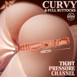 Sucking Vibrating Sex Doll Torso Life Size Powerful Male Masturbator 6X12 Sucking Vibration Big Breasts Handsfree Sex Doll, Male Sex Toys For Men With Vagina Butt And Anal Channel ?Adult Sex Dolls