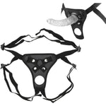 Strap On Adjustable Dildo Harness Adult Sex Toys For Women Men, Adult Strapon Dildo Accessories Sex Harness With 2 Size O-Rings For Lesbian Gay Couples Vaginal Anal Play, Black