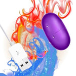 Bullet Vibrator,Bullet Egg Vibrator with Wired Waterproof Clitoral Stimulator Vaginal Prostate Massager Sex Toys Vibrating Eggs Multispeed G Spot Massage USB Sex Toys for Women(Purple)