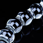 Glass Anal Beads Dildo, 7.9 Inch Big Anal Plug, Clear Glass G-Spot Stick Butt Plug Anal Beads, Temperature Play And Sensual Massage, Adult Sex Toy,Conical Tip Prostate Massager For Men And Women