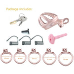 3D Printed Male Chastity Cage With Catheter Chastity Device With 5 Rings Cock Cage For Men Penis Exercise Bondage Gear & Accessories Bdsm Sex Toy Slave Tool (Micro)