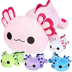 Axolotl Plush Toys For Ages 0 1 2 3 4 5 6 7 8+ Year Old Boys Girls- Axolotl Mommy Stuffed Animal With 4 Baby Axolotls In Her Tummy, Christmas Birthday Gifts For Baby, Toddler, Kids