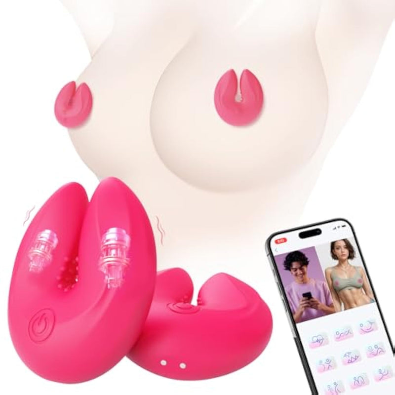 Nipple Toys Clamps Adult Toys App Remote Control Vibrator With 9 Vibrations, Bdsm Nipple Vibrators Adult Sex Toys & Games Vibrater, Female Sex Toy Sexual Pleasure Tools For Women Couples Sex Toys