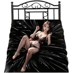 Bdsm Waterproof Sheet Adult Sex Bed Sheets Erotic Sex Toys Auxiliary Waterproof Sheet Couple Mess-Proof Sm Play Game Sheet Sex Bedroom Products 6.56 * 6.89Ft (Black)