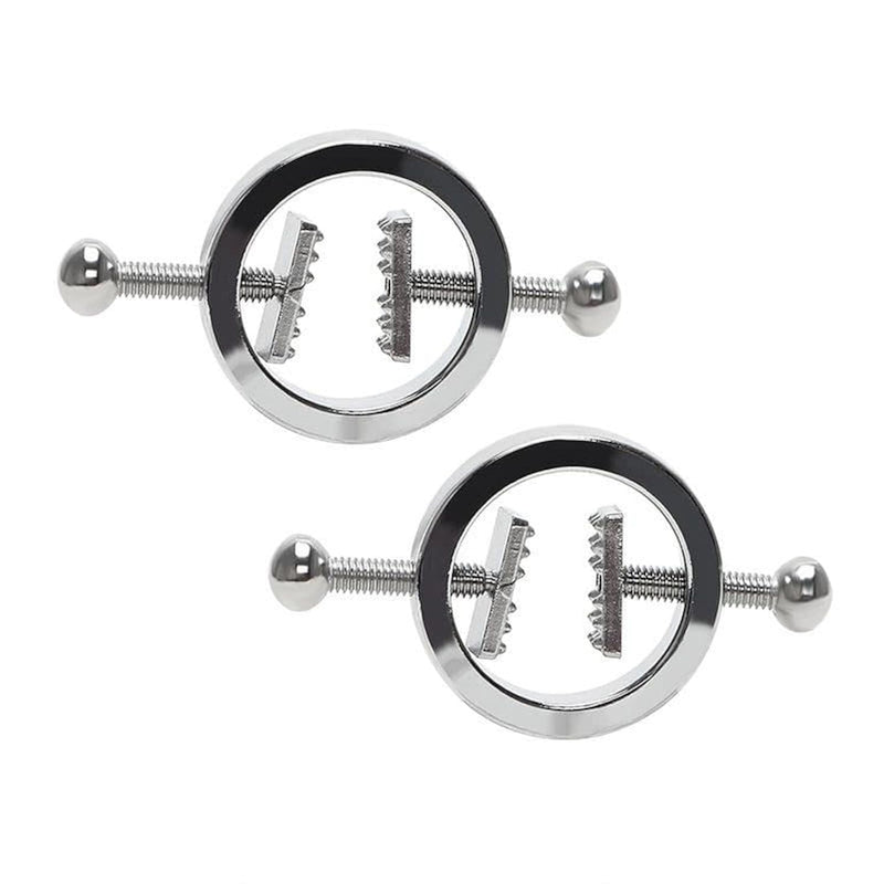 Adjustable Circular Nipple Clamps For Intense Bdsm Play - Increase Sensitivity & Pleasure - Perfect For Date Night - Try Today!