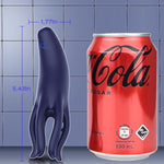 Male Masturbator Male Sex Toy, 10 Vibration Modes Silicone Penis Vibrator All Around Stimulation Penis Head Vibrator With Simulated Tentacle Massage Pellets Rechargeable Sex Toys