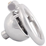 Stainless Steel Male Chastity Device Male Virginity Lock Cock Cage With Tube C345 (1.77 Inch / 45Mm)