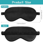 Silk Sleep Masks 6 Pack, Eye Masks for Sleep, Soft Satin Eye Cover, Black