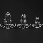 Stainless Steel Anal Butt Plugs Metal Hollow S&M Adult Sex Toys Vaginal Expander Women Men Games Trainer Gifts Pleasure Stimulator Flirting Supplies (Silver,S)