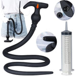 41" Bdsm Extra Long Silicone Anal Plug Douche Set With 150Ml Syringe, Shower Douche Nozzle For Travelling Extended Enema, Hollow Butt Plug Dildo Sm Sex Toys For Adults Male Female Couples (L)