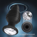 Silicone Anal Plug Set 3 Pcs, Silicone Jeweled Anal Butt Plugs Anal Training Sex Anal Toys