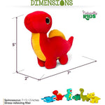 Stuffed Animal, Toddler Gifts For Boys, Girls, Plush Dinosaur Toys Set 6